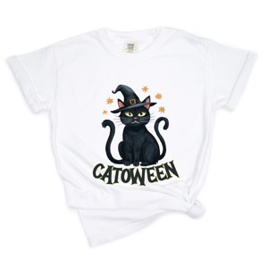 Simply Sage Market Catoween Cat Garment Dyed Tee - 1 of 4