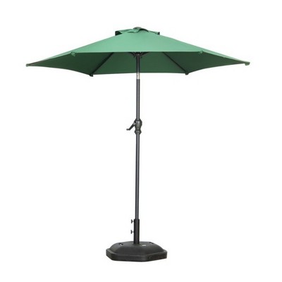 Ainfox 7.5ft Patio Umbrella With Round Umbrella Base