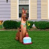 Gemmy Airblown Inflatable Birthday Scooby WB  , 3.5 ft Tall, Brown - 2 of 3