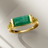 Ross-Simons 5.50 Carat Emerald and .60 ct. t.w. Peridot Ring in 18kt Gold Over Sterling - 4 of 4