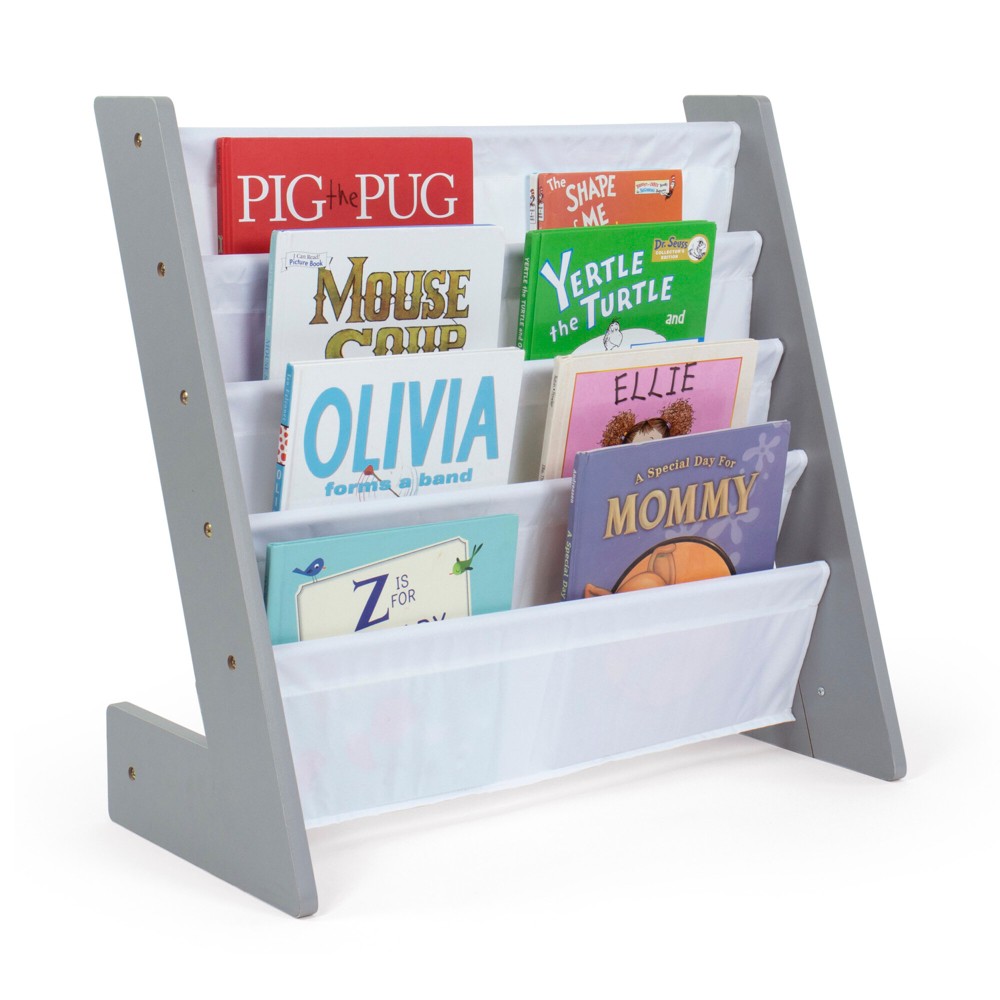 Photos - Garden & Outdoor Decoration Humble Crew Kids' Inspire "L" Bookshelf Gray/White