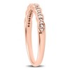 Pompeii3 1/5 cttw Diamond Stackable Womens Wedding Ring 14k Rose Gold - 2 of 4