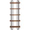 Felicia Rustic Industrial Metal/Wood Etagere Bookshelf - Inspire Q - 4 of 4