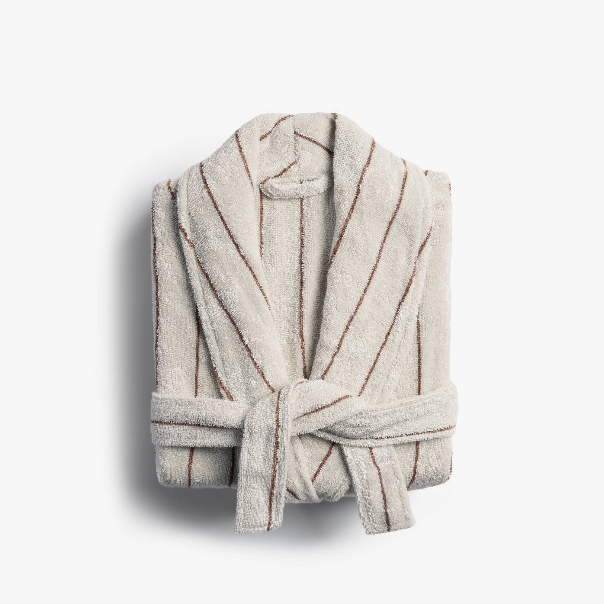 Turkish Cotton Pinstripe Robe