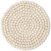 Unique Loom Felt Ball Collection Area Rug - Cloud - 2 of 4
