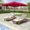 Clihome 8 Ft. x 10 Ft.Outdoor Patio Cantileve Square Umbrella with Crank Lift,Waterproof and Fade-Resistant Skirted Canopy,Without Base - 2 of 4