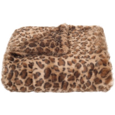 Leopard Print Throw Blanket - 50" x 60" - Safavieh