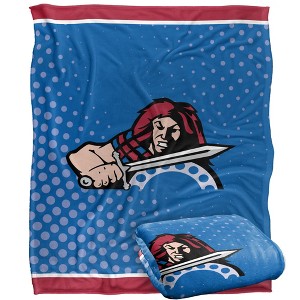 Presbyterian College Logo Dots Silky Touch Blanket White 50x60 - 1 of 4