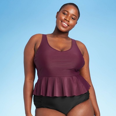 target plus size bathing suit tops