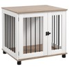 Okak Minimalism Dog Kennel with Lockable Door, Indoor Dog Cage with Tabletop for Storage, Dog Crate for Small and Medium Dogs, Brown - 2 of 4
