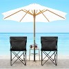 DOMETOUR YSSOA Portable Folding Camping Chair, Anti-Slip Padded Oxford Cloth Stool for Beach, Hiking, Fishing, Gardening, Picnic, Black, Large - 4 of 4