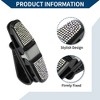 Unique Bargains Car Sun Visor Sunglasses Holder with Cards Clip for Car ABS 1 Pc Colorful Faux Diamond - 4 of 4