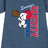 - Peanuts - Snoopy Varsity Squad Graphic Short Sleeve Fleece Dress - 2 of 4