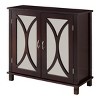 King Brand Marietta Wood Entryway Console Accent Cabinet, Espresso - image 3 of 4