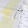 Vertical Stripe Linen Textured Voile Sheer Short Kitchen Curtains - 4 of 4