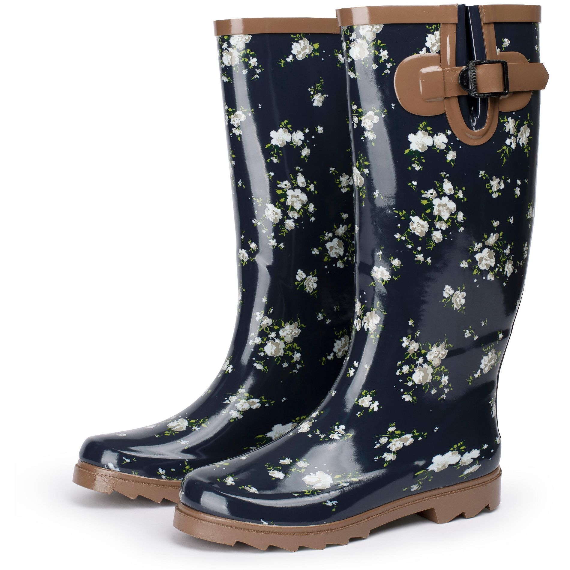 Alpine Swiss Izzy Womens Waterproof Mid Calf Rain Boots | Tall Rubber Garden Boots | Anti-Slip Outdoor Work Mud Boot | Wellington Boots Rain Shoes
