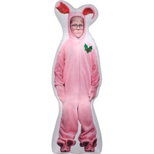 Gemmy Photorealistic Christmas Airblown Inflatable A Story Ralphie, 6 ft Tall, Pink - 1 of 2