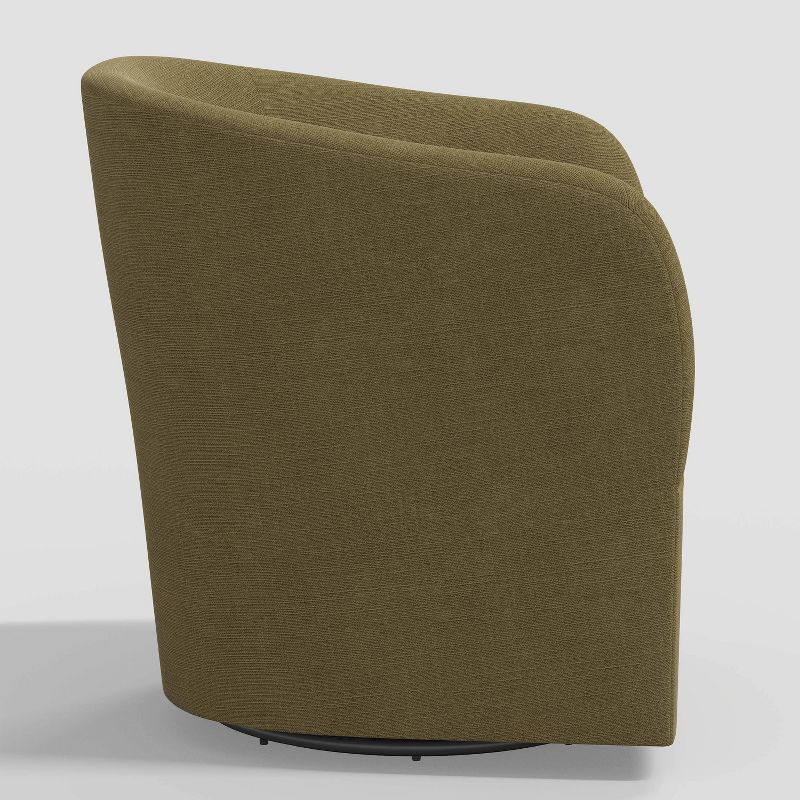 Rhea Swivel Chair in Linen - Threshold™, 4 of 8