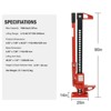 33 48 60" High Lift Farm Jack, 6600LBS Off-Road Jack Heavy Duty All Fit Tall Utility Bumper Lift for Tractor, Truck, SUV, ATV - 2 of 4