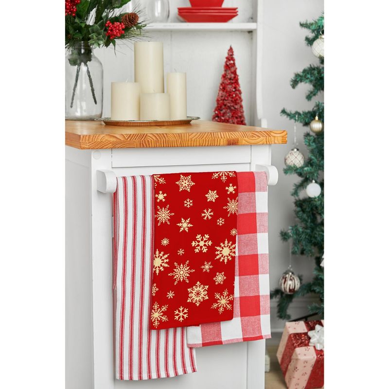 C&F Home Glistening Gold Printed Kitchen Towel Set of 3, 2 of 6