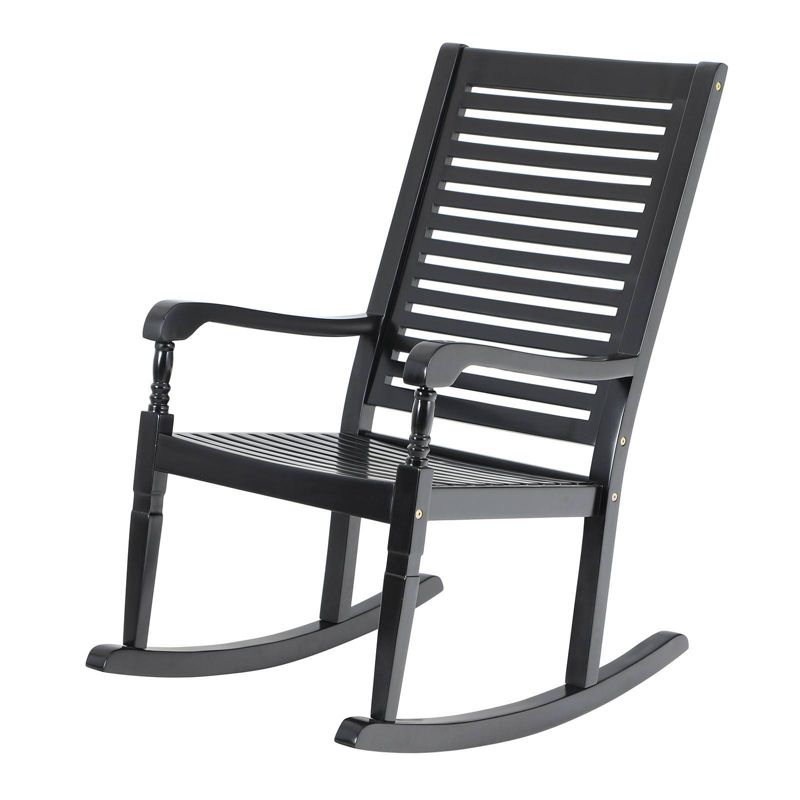 Outdoor Acacia Wood Rocking Chair - Captiva Designs, 4 of 12