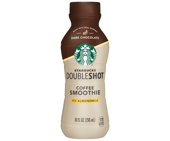 Starbucks Double Shot Dark Chocolate with Real Banana Coffee Smoothie with Almondmilk - 10 fl oz Bottle