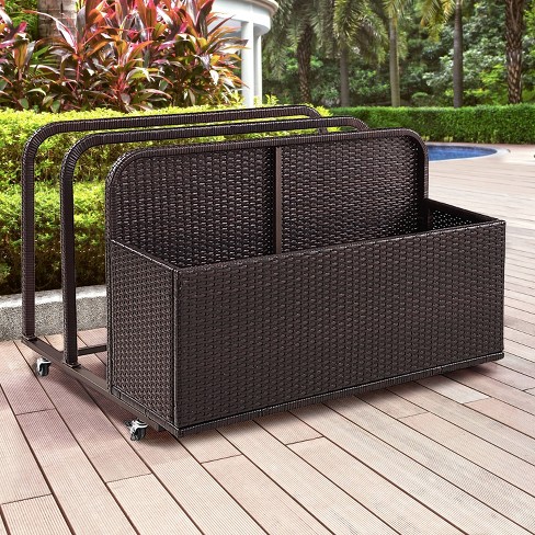 Palm harbor outdoor wicker deals trash bin