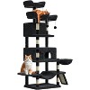 68.5" Heavy Duty Cat Tree for Large Cats, Multi-Level Tower with Plush Perches - 2 of 4