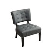 Blended Leather Tufted Oversized Accent Chair with Kiln-Dried Hardwood Frame - 2 of 4