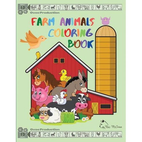 Download Farm Animals Coloring Book By Raz Mcovoo Paperback Target