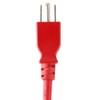 Monoprice Power Cable / Cord - 3 Feet - Red | 18AWG 3 Conductor PC Power Connector Socket 10A (NEMA 5-15P to IEC 60320 C13) - image 3 of 4
