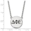 Black Bow Jewelry Sterling Silver Delta Phi Epsilon Greek Life Necklace 18 Inch - 2 of 4