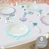 Big Dot of Happiness Let’s Be Mermaids - Baby Shower or Birthday Party Paper Charger and Table Decorations - Chargerific Kit - Place Setting for 8 - 2 of 4