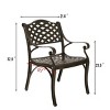 2PCS Stackable Mesh Patio Dining Chairs - 4 of 4