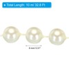 Unique Bargains DIY Craft Wedding Party Decorative Faux Pearl Beads Roll - 2 of 4