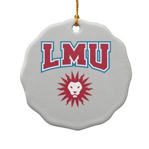 Loyola Marymount University Lions Porcelain Scalloped Holiday Christmas Tree Ornament - 1 of 4
