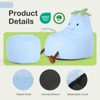 MAYEERTY Toddler Children's Bean Bag Chair Artificial Rabbit Fur Cover Teenager Filled Sofa - 3 of 4
