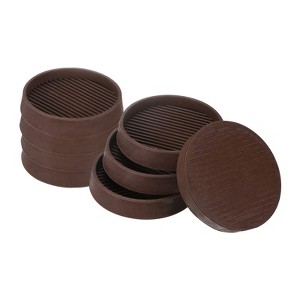Unique Bargains Rubber Anti-Slip Durable Multipurpose Furniture Cups 8 Pcs - 1 of 4