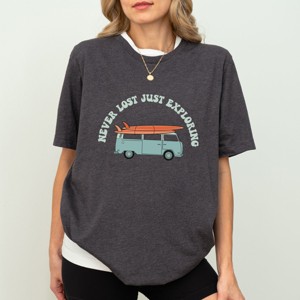 Simply Sage Market Never Lost Light Blue Short Sleeve Tee - 1 of 4