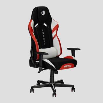 Echo Stain Resistant Fabric Gaming Chair Black/Red/White - Techni Sport