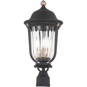 Minka Lavery Vintage Outdoor Post Light Fixture Sand Coal 21 3/4" Clear Seedy Glass for Exterior Barn Deck House Porch Yard Patio - 1 of 3