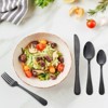 DOMETOUR 24 Pcs Stainless Steel Flatware Cutlery Set, Silverware Set Service for 6 People, Includes Forks Spoons Steak Knives - 3 of 4