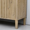 59.8" 4-Door Ash Veneer Sideboard Buffet Cabinet with Hidden Handles, Farmhouse Storage Credenza TV Stand for Living Room Dining Hallway - 3 of 4