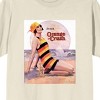 Drink Orange Crush Woman On Seashore Vintage Advertisement Men's Natural Graphic Tee - 2 of 3