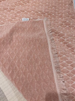 Pink Checkered Geometry Mini Towel : Target