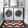 HomeStock Outdoor Washable Jupiter Orange & Pink 2' X 3', Machine Woven with Printed Designs, Coastal - 4 of 4