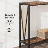 Console table,43 inch 2-story entrance table,narrow sofa table with storage space,for living room,hallway and foyer - 4 of 4