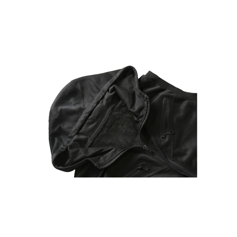 Lars Amadeus Men's Sleeveless Regular Fit Zipper Drawstring Hooded Vest Jacket, 3 of 7