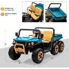 Coucheta 24V 2-Seater Ride On Dump Truck with Parent Remote Control, 4WD Electric Toy Car with Dump Bed, Bluetooth Music - 3 of 4