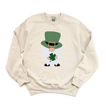 Simply Sage Market Women's Graphic Sweatshirt Clover Gnome St. Patrick's Day